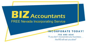 Biz Accountants, the small business tax expert, logo and contact information