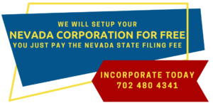 Set up Nevada corporation for free offer.