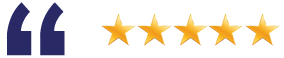 Five gold stars and quotation marks icon.