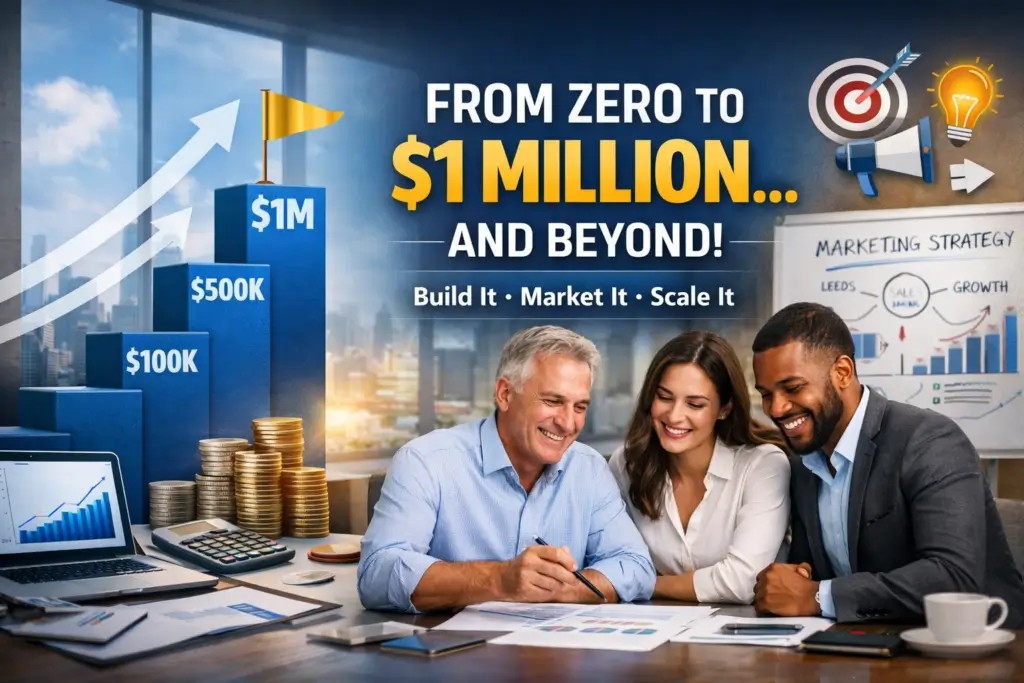 Team strategizing for business growth and success.